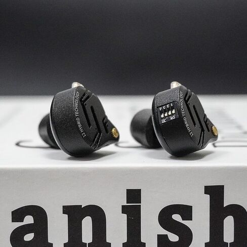 سماعات رأس KZ ZS12 PRO X داخل الأذن، سماعات أذن سلكية للألعاب 1DD+5BA Hybrid Driver IEM، مفتاح ضبط 4 مستويات، تجويف معدني كامل، كابل IEM 2Pin لعشاق الموسيقى (أسود، بدون ميكروفون) in Kuwait
