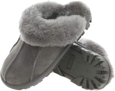 Unisex sheepskin wool fur Leather women's Slippers hanada slide in Saudi Arabia