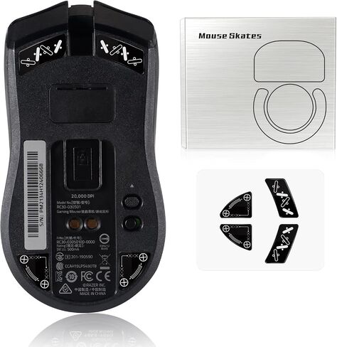 Immoenuc زلاجات فأرة زجاجية من أجل Razer Viper Ultimate Mouse Feet Pads ناعمة ومتينة ملحقات ماوس الألعاب (نمط الطباعة) in Kuwait