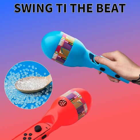 HYPERCASE Red&Blue Joycon Grip for Nintendo Switch/OLED, Left & Right Controller for Switch Game Hand, 2Pcs Sports Accessories with Ultimate Gaming Experience in Kuwait