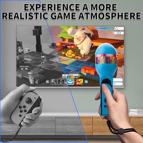 HYPERCASE Red&Blue Joycon Grip for Nintendo Switch/OLED, Left & Right Controller for Switch Game Hand, 2Pcs Sports Accessories with Ultimate Gaming Experience in Kuwait