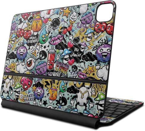 غلاف متوافق مع لوحة مفاتيح Apple Magic Keyboard لجهاز iPad Pro مقاس 13 بوصة (M4) 2024 - خرسانية الظل - غطاء لاصق واقٍ من الفينيل 3M ممتاز - سهل الاستخدام | صُنع في الولايات المتحدة الأمريكية بواسطة MightySkins in Kuwait