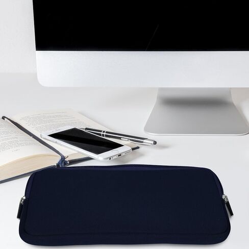 حافظة kwmobile من النيوبرين متوافقة مع Logitech Keys-to-GO - حافظة للوحة المفاتيح وحقيبة سفر ناعمة - رمادي in Kuwait