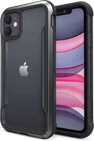 X-Doria Raptic Shield Case, iPhone 11 Pro, Iridescent, Military Grade Drop Tested, Aluminum, Polycarbonate, Lightweight, Camera Protector in Saudi Arabia