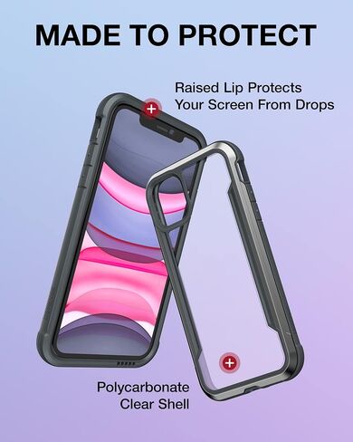 X-Doria Raptic Shield Case, iPhone 11 Pro, Iridescent, Military Grade Drop Tested, Aluminum, Polycarbonate, Lightweight, Camera Protector in Saudi Arabia