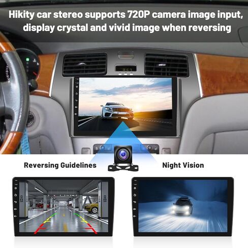[2+64G] لسيارة Lexus ES250 ES300 ES330 2001-2006 Android 13 Car Stereo Wireless CarPlay Android Auto، شاشة لمس 9 بوصة راديو ملاحة GPS مع ميكروفون كاميرا احتياطية WiFi RDS BT in Saudi Arabia