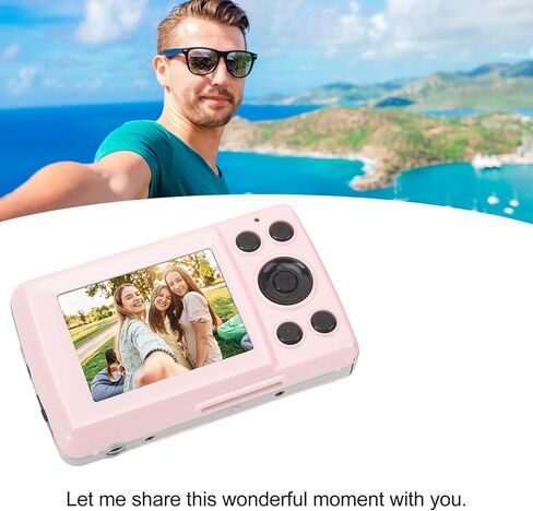 FHD 1080P Digital Camera Auto Focus, 2.4 16MP 16X Digital Zoom Portable Mini Camera, Anti Shake Vlogging Selfie Cameras for Boys Girls Kids Teens (Silver Gray) in Kuwait
