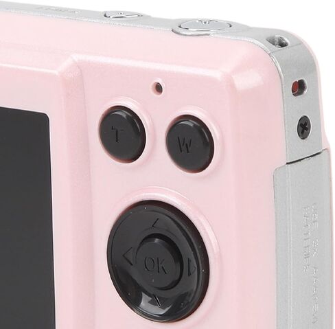 FHD 1080P Digital Kids Camera Auto Focus, 2.4 16MP 16X Digital Zoom Portable Mini Camera, Anti Shake Vlogging Selfie Cameras for Boys Girls Kids Teens (Rose) in Saudi Arabia