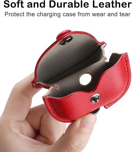 VOMA Leather Case for Beats Studio Buds/Studio Buds Plus 2021/2023, Full-Body Soft Shell Protective Leather Case Cover with Keychain Compatible with Apple Beats Studio Buds Charging Case Black in Saudi Arabia