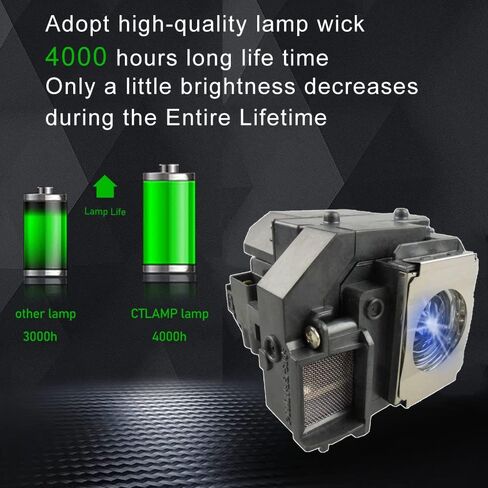 A+ Quality ELP56 / V13H010L56 Replacement Projector Lamp Bulb with Housing Compatible with Epson elplp56 EH-DM3 H319A H319B MovieMate 60 MovieMate 62 in Saudi Arabia