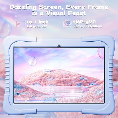SGIN 10 Inch Tablet 4GB RAM 64GB ROM, Android 12 Tablet with Proof Case, Octa-Core 2.0Ghz Processor, 1280 * 800 IPS, 2MP+5MP Camera, 6000mAh, GPS, WiFi, Bluetooth (Sierra Blue) in Saudi Arabia
