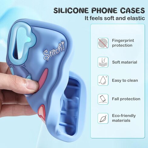 oqpa لهاتف Samsung Galaxy A14 5G حافظة لطيفة كرتونية ثلاثية الأبعاد بتصميم شخصيات جرلي للفتيات والأولاد والنساء والمراهقين Kawaii فريدة من نوعها ممتعة ومضحكة من السيليكون الناعم غطاء مقاوم للصدمات لهاتف Samsung A14 6.6 بوصة، أزرق in Kuwait