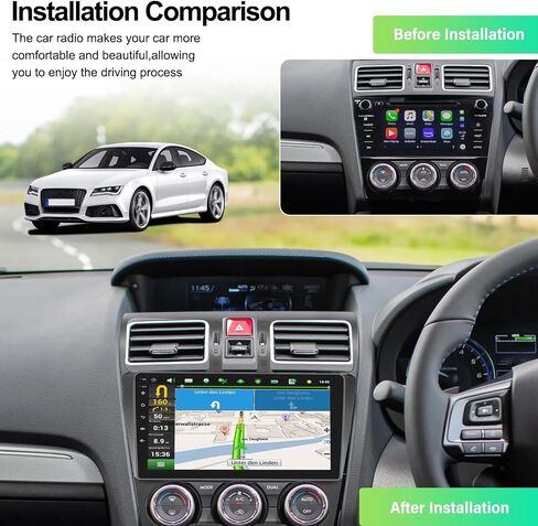 [2+32G] ستيريو سيارة Android 13 لسيارة Subaru Forester Impreza WRX STi 2016-2018 مع Carplay اللاسلكي وAndroid Auto، راديو سيارة 9 بوصة مع وصلة مرآة بلوتوث FM/RDS WiFi GPS SWC Dual USB+كاميرا احتياطية in Saudi Arabia