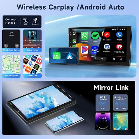 Hodozzy 4G+64G 8 Core Android Car Stereo for Lexus ES250 ES300 ES330 2001 2002 2003 2004 2005 2006 راديو، 9 بوصة تعمل باللمس راديو السيارة مع Carplay&Android Auto، GPS، بلوتوث، WIFI، FM، كاميرا in Saudi Arabia