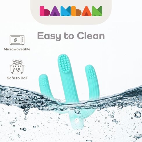 BAMBAM Baby – Premium Silicone Teething Toothbrush Toy | 100% BPA Free, Child Safety Tested, for Baby & Infant 3-6 and 6-12 Months | Carl The Cactus Teether Toys (Magic Magenta) in Saudi Arabia