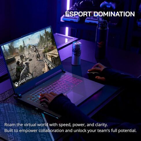 ASUS ROG Strix G17 Gaming Laptop, 17.3" QHD 240Hz Display, AMD Ryzen 9 7845HX, GeForce RTX 4060, 16GB DDR5 RAM, 1TB PCIe SSD, RGB Backlit Keyboard, Win 11 Pro, Gray, 32GB Hotface USB Card (Renewed) in Saudi Arabia