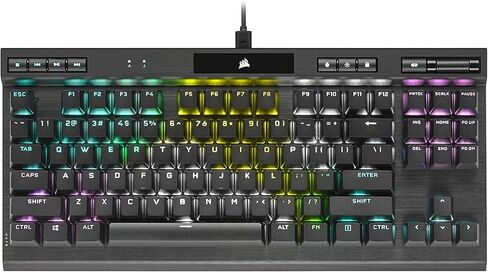 لوحة مفاتيح الألعاب الميكانيكية Corsair K70 RGB TKL (CH-9119014-NA) CHAMPION SERIES - CHERRY MX SPEED (متجددة) in Kuwait