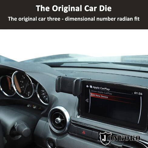 شاشة ملاحة السيارة حامل الهاتف المحمول دعم الهاتف الذكي لسيارة Mazda MX-5 ND 2015-2023 شاشة ملاحة وحدة التحكم المركزية، ملحقات حامل هاتف السيارة بدون استخدام اليدين (النمط B) in Saudi Arabia