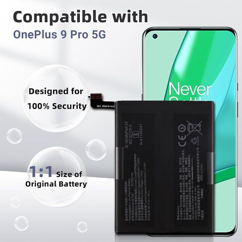 بطارية بديلة جديدة BLP827 لهاتف OnePlus 9 Pro 5G 1+9 Pro 5G LE2127 LE2123 LE2121 LE2125 LE2120 مع مجموعة الأدوات الفنية. in Saudi Arabia