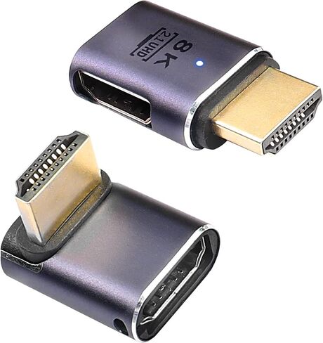 XMSJSIY 8K HDMI Coupler Adapter Female to Female/Male to Male HDMI Extension Connector Support 8K@60Hz/4K@120Hz,7680x4320P,3D, HDR, ARC,48Gbps High Speed for Laptop, PC, Monitor, TV - 2PCS… in Saudi Arabia