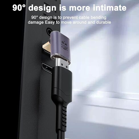 XMSJSIY 8K HDMI Coupler Adapter Female to Female/Male to Male HDMI Extension Connector Support 8K@60Hz/4K@120Hz,7680x4320P,3D, HDR, ARC,48Gbps High Speed for Laptop, PC, Monitor, TV - 2PCS… in Saudi Arabia