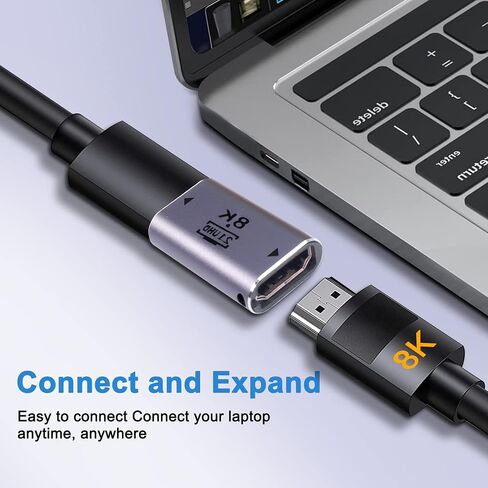 XMSJSIY 8K HDMI Coupler Adapter Female to Female/Male to Male HDMI Extension Connector Support 8K@60Hz/4K@120Hz,7680x4320P,3D, HDR, ARC,48Gbps High Speed for Laptop, PC, Monitor, TV - 2PCS… in Saudi Arabia
