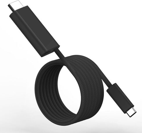 USB Type-C to HDMI Cable 4K/30Hz 1080P/60Hz Power Delivery PD 100W Charging Video Signal for Mobile/Tablet/Laptop/Dex Mode Compatible for Nintendo Switch/Steam Deck/ROG Ally (Black 6 Feet) in Saudi Arabia