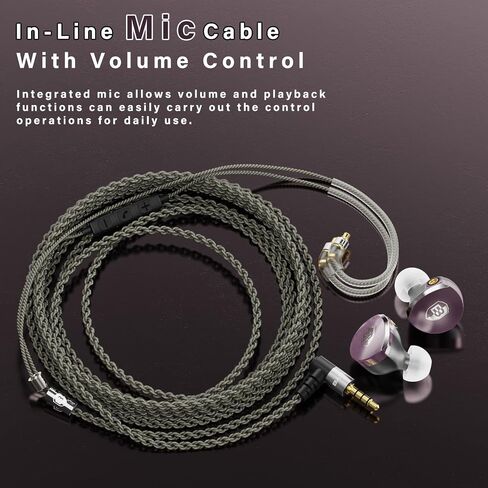 BASN MTPro in Ear Monitors, 14.5mm Planar HiFi IEM Headphones with CNC Process and 4-Core Litz OCC Single-Crystal Copper Cable for Musicians(Rich Black) in Saudi Arabia