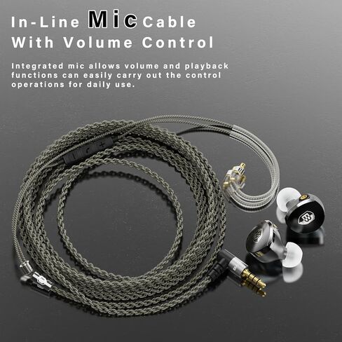 BASN MTPro in Ear Monitors, 14.5mm Planar HiFi IEM Headphones with CNC Process and 4-Core Litz OCC Single-Crystal Copper Cable for Musicians(Rich Black) in Saudi Arabia