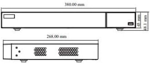 تيتانيوم ED8216H5-FN 16 قناة 8 ميجابكسل 4K TVI/AHD/CVI 96 ميجابت في الثانية DVR H.265 SATA× 2، حتى 10 تيرابايت لكل محرك أقراص ثابتة؛ إي ساتا × 1 in Saudi Arabia