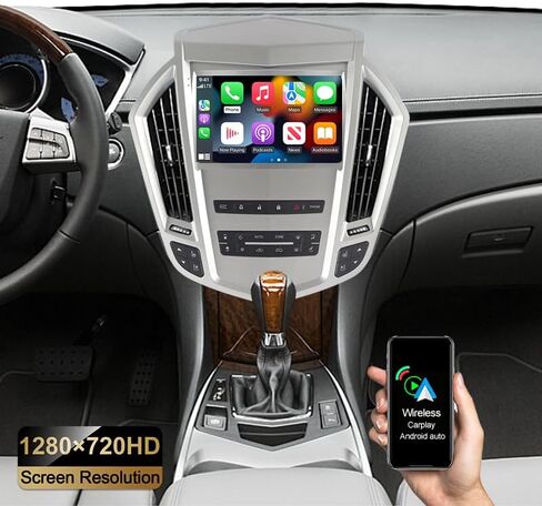 ASURE 9 بوصة راديو ستيريو للسيارة وحدة ملاحة GPS لكاديلاك SRX 2010 2011 2012،4 Core 2GB+32GB Android مع Carplay اللاسلكي، Android Auto، SWC، 1280x720 مشغل وسائط متعددة بشاشة تعمل باللمس in Kuwait