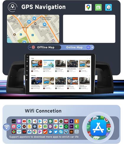 [8 CORE 2G+64G] Car Radio for Toyota Corolla EX 2007-2012 with Wireless Carplay/Android Auto, 9 Inch Android 13 IPS Touch Screen Car Stereo, Bluetooth, GPS Navi, WiFi, SWC, DSP+Backup Camera in Saudi Arabia
