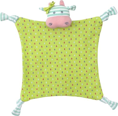 Organic Farm Buddies Apple Park Belle Cow Blankie, Blanket Baby Toy for Newborns, Infants, Toddlers - Hypoallergenic, 100% Organic Cotton in Saudi Arabia