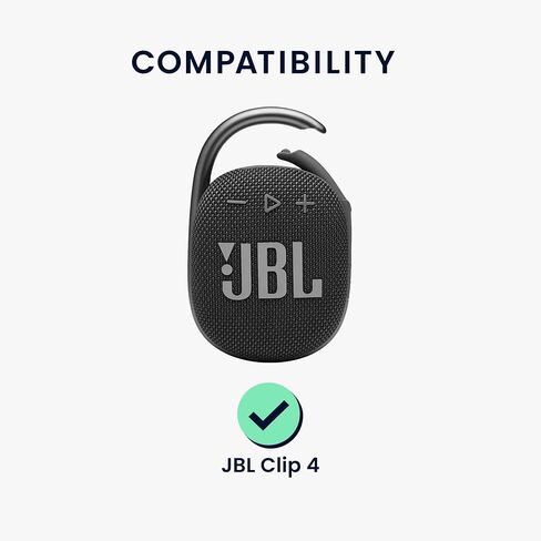 حافظة سيليكون kwmobile متوافقة مع JBL Clip 4 - حافظة واقية لمكبر الصوت الصغير - برتقالي in Saudi Arabia