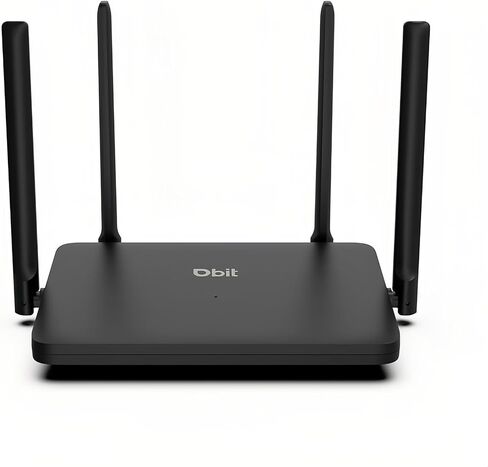DBIT AX1800 WiFi 6 Router Dual Band Wireless Internet Router, Wireless Speed (Up to 1.8 Gbps) with 4 x Gigabit Ethernet Ports, MU-MIMO, OFDMA, WPA3, IPV6, EasyMesh, Guest WiFi, Parental Controls in Kuwait
