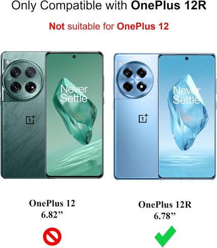 حافظة لهاتف OnePlus 12R، غطاء هاتف شفاف مزود بمصد زاوية معزز، حافظة TPU مرنة مقاومة للصدمات لهاتف OnePlus 12R - شفاف in Kuwait