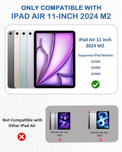 XIRON 3-Pack Paper Screen Protector for iPad Air 11 inch (M2), Matte PET Screen Protector for iPad Air 11" 2024, Like Writing and Drawing on Paper, Anti-Glare & Anti-Scratch in Saudi Arabia