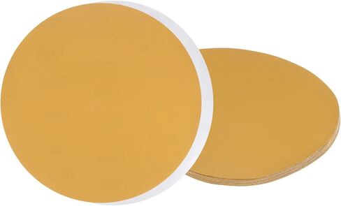 10pcs PSA Sanding Discs - [8 Inch x 220 Grit] Non-Hole Self Adhesive Sticky-Back Gold Sandpaper Discs for Automotive Car Paint Use, Aluminum Oxide, Zirconia, Round in Saudi Arabia