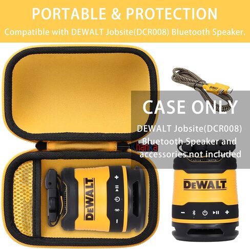 khanka Hard Case Replacement for DEWALT Jobsite (DCR008) USB-C Rechargeable Bluetooth Speaker(Case Only) in Saudi Arabia