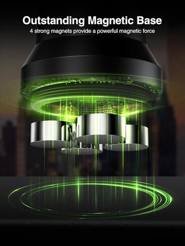 حامل هاتف مغناطيسي من Elitehood Gym، حامل هاتف مغناطيسي يدور 360 درجة لصالة الألعاب الرياضية، حامل هاتف بقاعدة مغناطيسية شديدة التحمل متصل بسطح الحديد، متوافق مع جميع الهواتف المحمولة in Kuwait