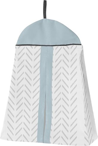 Sweet Jojo Designs Construction Truck Baby Boy Nursery Crib Bedding Set - 4 pieces - Grey Yellow Black Blue and Green Transportation Chevron Arrow in Saudi Arabia