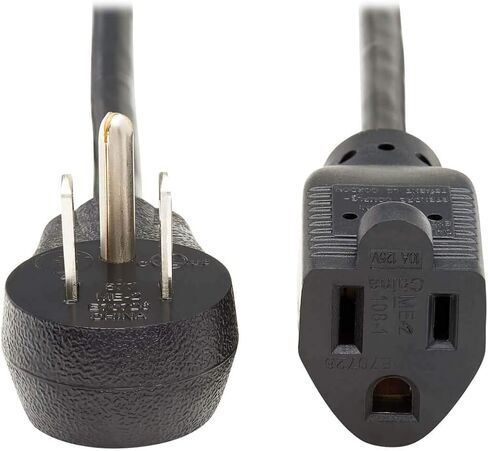 تريب لايت سلك تمديد الطاقة الزاوية اليمنى 5-15P إلى 5-15R 18AWG 10A 15ft (P022-015-15D) in Kuwait