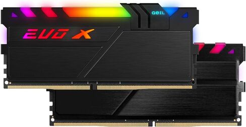 ذاكرة الوصول العشوائي GeIL EVO X II DDR4، 16 جيجابايت (8 جيجابايت × 2) 3600 ميجاهرتز 1.35 فولت XMP2.0، متوافقة مع Intel/AMD، ذاكرة سطح المكتب عالية السرعة DIMM طويلة، إنشاء محتوى للألعاب/الوسائط المتعددة/بث مباشر عالي الجودة in Kuwait