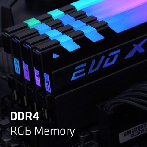 ذاكرة الوصول العشوائي GeIL EVO X II DDR4، 16 جيجابايت (8 جيجابايت × 2) 3600 ميجاهرتز 1.35 فولت XMP2.0، متوافقة مع Intel/AMD، ذاكرة سطح المكتب عالية السرعة DIMM طويلة، إنشاء محتوى للألعاب/الوسائط المتعددة/بث مباشر عالي الجودة in Kuwait