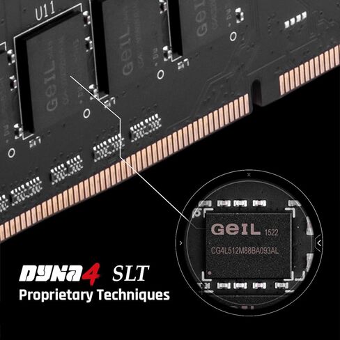 ذاكرة الوصول العشوائي GeIL EVO X II DDR4، 16 جيجابايت (8 جيجابايت × 2) 3600 ميجاهرتز 1.35 فولت XMP2.0، متوافقة مع Intel/AMD، ذاكرة سطح المكتب عالية السرعة DIMM طويلة، إنشاء محتوى للألعاب/الوسائط المتعددة/بث مباشر عالي الجودة in Kuwait