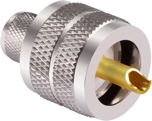 5PCS PL-259 UHF Male Connectors 50 Ohm PL259 Male Plug Crimp RF Coax Connector Adapter for RG-213 LMR-400 RG8 RG59 Low Loss Coax Cable Compatiable with Ham Radio in Saudi Arabia