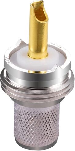 5PCS PL-259 UHF Male Connectors 50 Ohm PL259 Male Plug Crimp RF Coax Connector Adapter for RG-213 LMR-400 RG8 RG59 Low Loss Coax Cable Compatiable with Ham Radio in Saudi Arabia