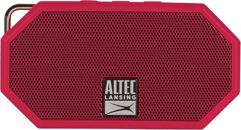 Altec Lansing Portable Bluetooth Speaker IP67 Waterproof Outdoor Speaker with 30-Foot Range and 6-Hour Battery Floating Shockproof Wireless Speaker for Beach, Shower, Home and Car (Red) in Saudi Arabia