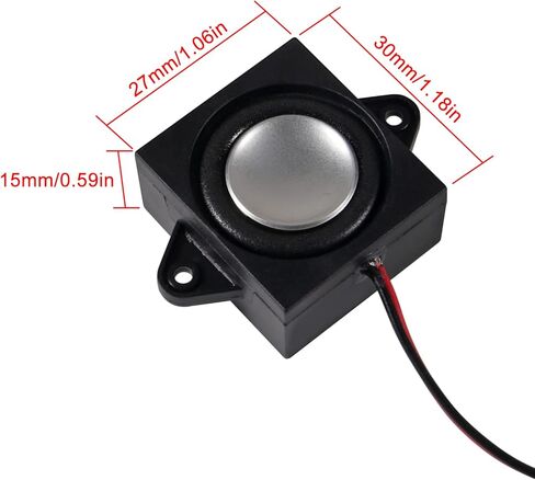 4pcs Speaker 3 Watt 8 Ohm Mini Speaker 8ohm 3w Loundspeaker Micro Speaker for Arduino with JST-PH2.0 Interface for Small Electronic Projects 3.3V 5V (3 Watt 8 Ohm) in Saudi Arabia