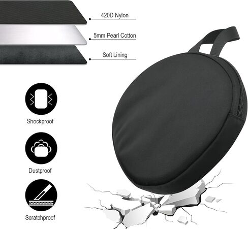 TXEsign Travel Carrying Case for Monster Boomerang Neckband Bluetooth Speaker, Protective Cover Handle Carrying Organizer Storage Cover Bag in Saudi Arabia